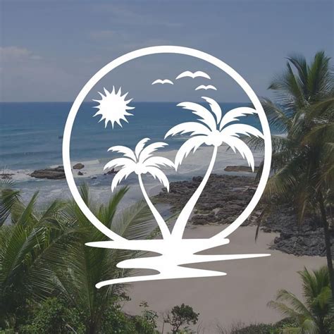 Beach Sunset Vinyl Decal Sticker Adventure T Decal Nature Decal