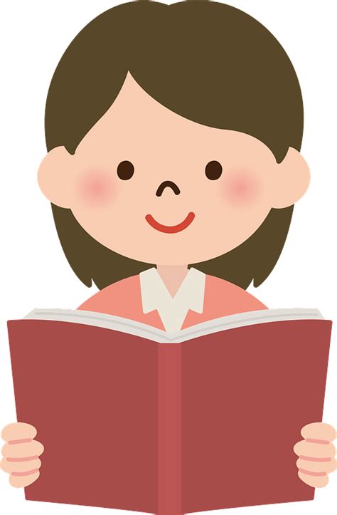 Kendra Girl Is Reading A Book Clipart Free Download Transparent Png