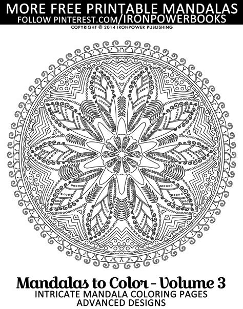 Free Mandala Coloring Pages For Adults Have This Very Intricate