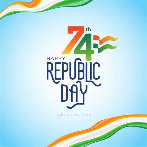 Premium Vector 74th Happy Indian Republic Day Celebration Background