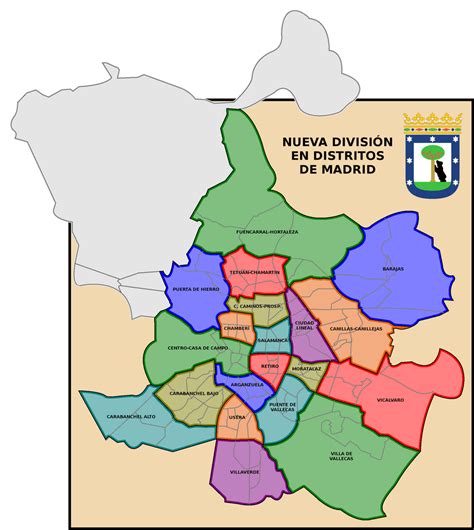 New Division Of Madrid Into 20 Districts By Matritum On Deviantart