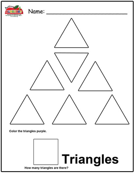 5 Best Images Of Triangle Tracing Worksheet Triangle Shape Preschool