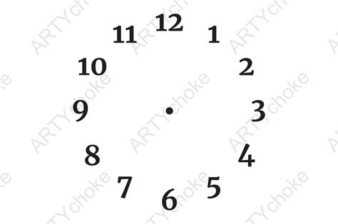 Clock Face Svg File Ready For Cricut Graphic By Artychoke Design Creative Fabrica