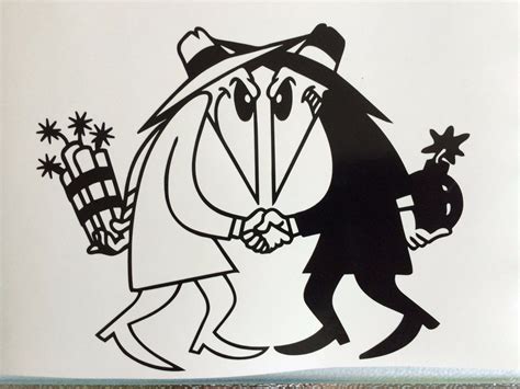 Spy Vs Spy Mad Decal Car Laptop Window Wall Locker Sticker 4 Sizes 12