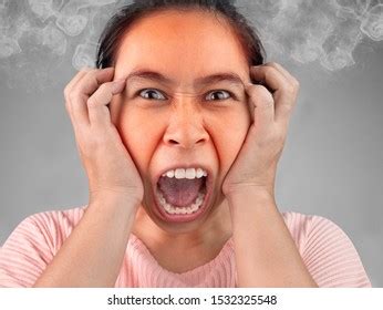 Furious Frustrated Woman Yelling Steaming Rage Stock Photo Edit Now