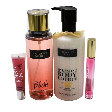 Victorias Secret 4 Piece T Set Fragrance Body Lotion Lip Gloss