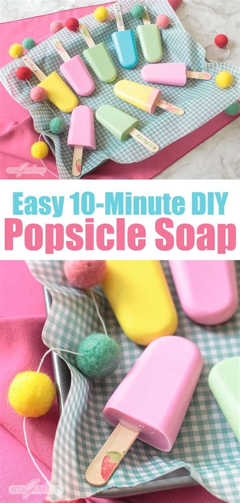 Quick And Easy Homemade Popsicle Soap Homemade Soap For Kids Kids Soap