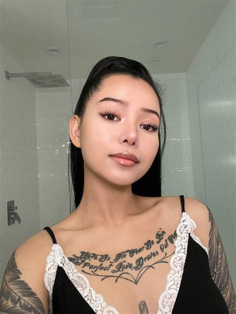 Bella Poarch Bathroom Selfie Tattoo
