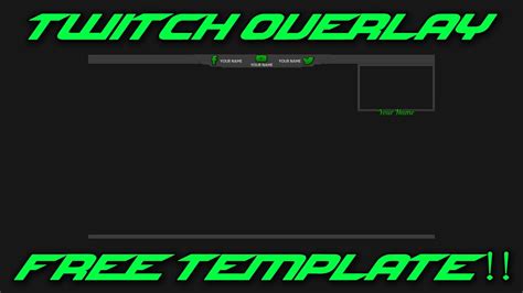 Free Twitch Overlay Template Clean Youtube