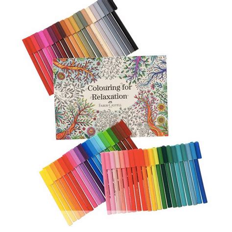 Faber Castell Colouring For Relaxation Felt Tip Pens Set