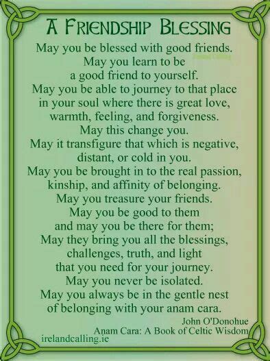 Where there are friends, there is wealth. Friendship blessing | Quotes inspirational positive, Irish ...