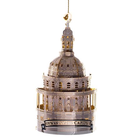 Capitol Dome Lighted Ornament Texas Capitol T Shop