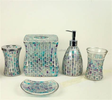 Aqua Mosaic Bathroom Accessories Everything Bathroom