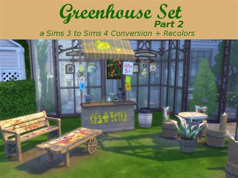 Leander Belgraves Greenhouse Set Part 2 A Sims 3 To Sims 4 Sims