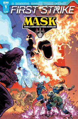 Mask First Strike Cover A Johnson By Aubrey Sitterson Published By Idw Publishing