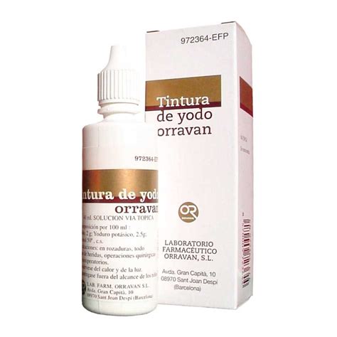 Tintura Yodo Orravan Solución 40 Ml Okfarmaes