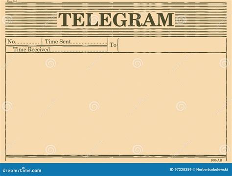 Telegrama En Blanco Ilustraci N Del Vector Ilustraci N De Papel
