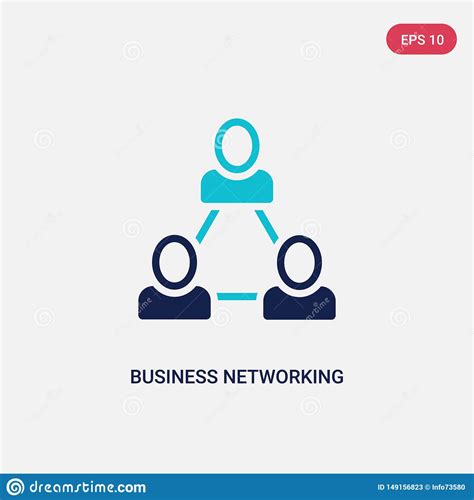 Two Color Business Networking Vector Icon From General 1 Concept
