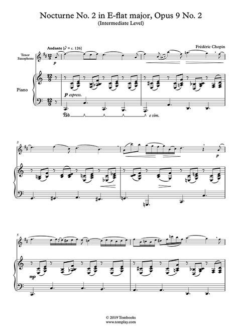 9 are a set of three nocturnes written by frédéric. Partition Piano Nocturne n° 2 en mi bémol majeur, Opus 9 n ...