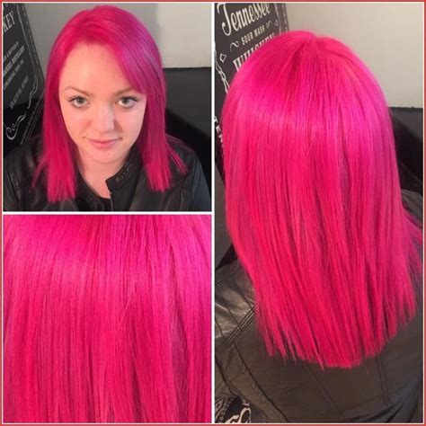 Hot Pink Hair Color 165157 Pravana Magenta And Neon Pink Mixed To Her