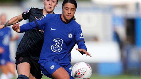 His his the the crossbar crossbar can he scored another half trick he can clara with gold number five for manchester city, the car mister finishes. Sam Kerr scores for Chelsea in FA WSL victory over ...