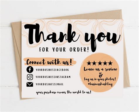 There are numerous reasons why opening a small business credit card can be beneficial. INSTANT DOWNLOAD thank you card/ Editable and Printable ...