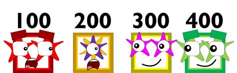 Image 100 And 200 Meet 300 And 400png Numberblocks Wiki Fandom Powered By Wikia