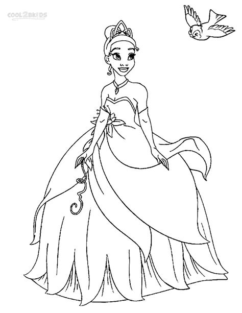 Includes maui coloring pages, as well as pua the pig, hei hei the chicken, and other moana friends. Printable Princess Tiana Coloring Pages For Kids | Cool2bKids