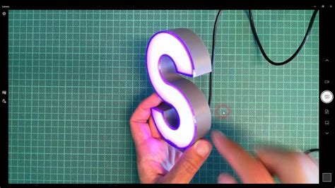 3d Printed Led Letter Lamp Video 3 Youtube