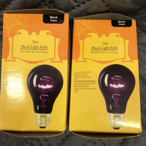 Way To Celebrate Halloween 75w Black Light Bulb Set Of 2 Ebay