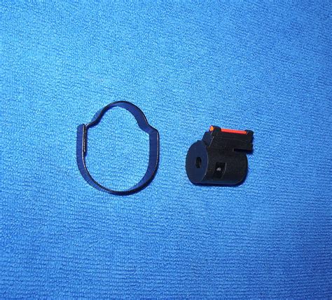 DAISY FIBER OPTIC FRONT SIGHT BLUED FOREARM BAND FOR 1938B RED RYDER