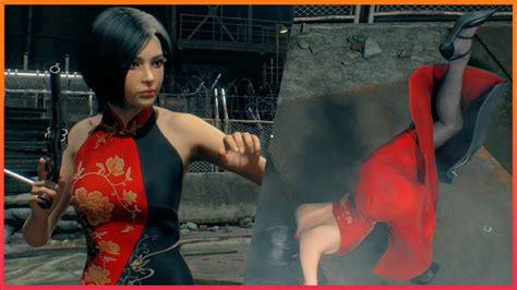 Ada Wong In Red Dress Cheongsam Resident Evil 4 Remake Play As Ada 4k