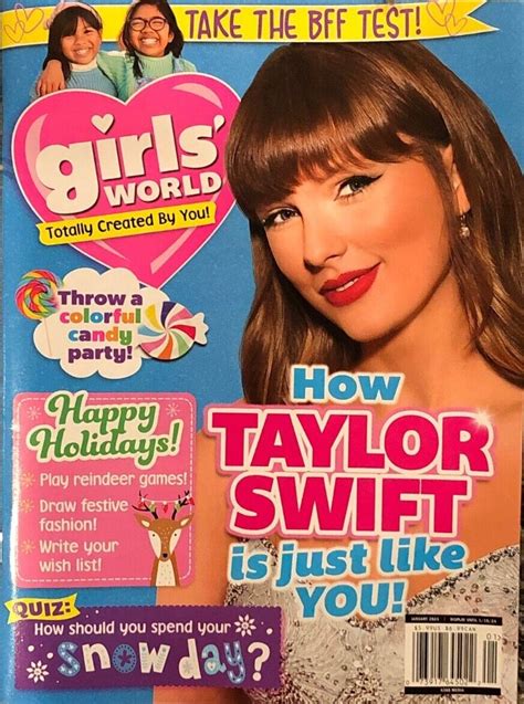 Taylor Swift Girls World Magazine January 2024 Music Life Time
