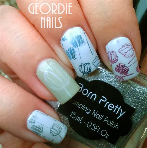 Geordie Nails Born Pretty Stamping Plate Bp L029 ~ Florals