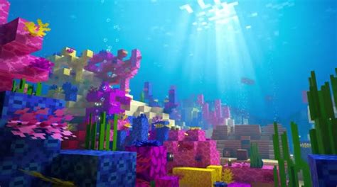 Minecraft Underwater Reef Live Wallpaper Desktophut