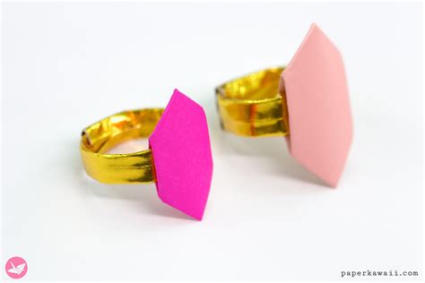 How To Make An Easy Origami Ring Using Just Paper This Origami Ring Is