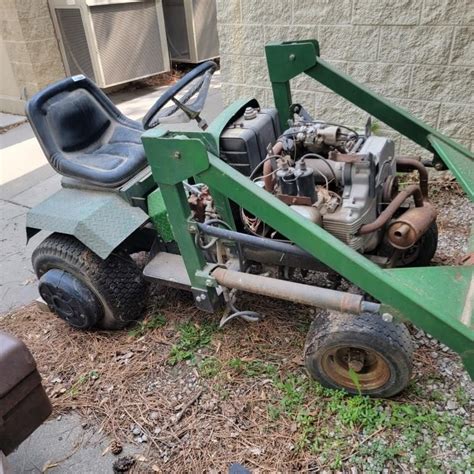 Homemade Riding Lawn Mower W Cushman Engine Live And Online Auctions On
