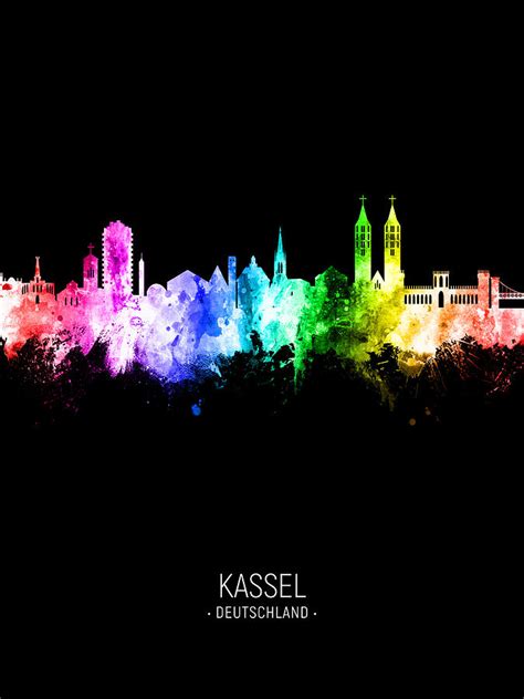 Kassel Germany Skyline 08 Digital Art By Michael Tompsett
