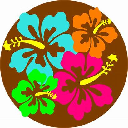 Clip Luau Hibiscus Clipart Hawaiian Transparent Tropical