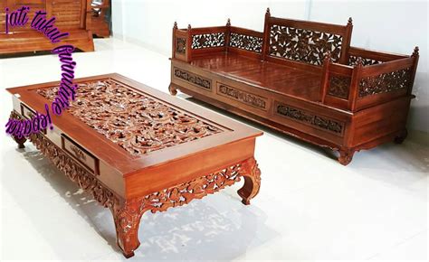 Partisi minimalis terbaru dari kayu jati. Bangku Kayu Jati Minimalis Dan Ukir Jepara - Jati Tukul Furniture Jepara