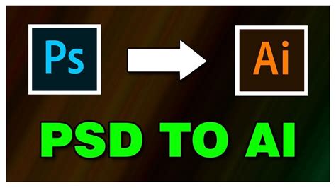 How To Convert Photoshop Psd File To Illustrator Ai 2021 How To