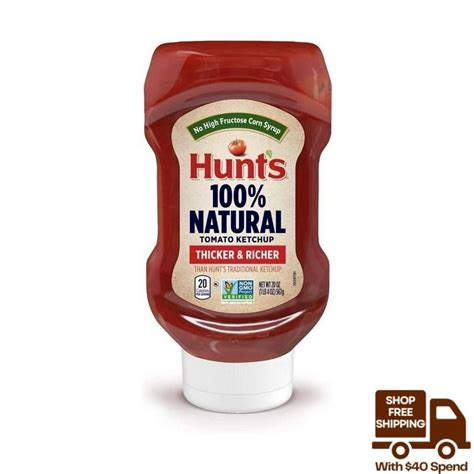 Hunts All Natural Tomato Ketchup 567g Shopee Singapore