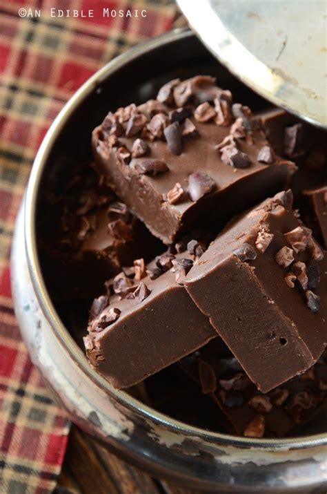 Easy Mocha Fudge With Cacao Nibs Recipe Cacao Nibs Recipes Mocha