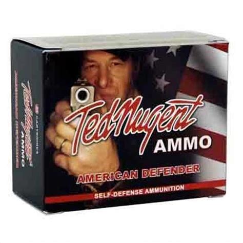 Ati Ted Nugent Defender 10mm Auto 180gr Hp 20 Rounds Liberty Guns