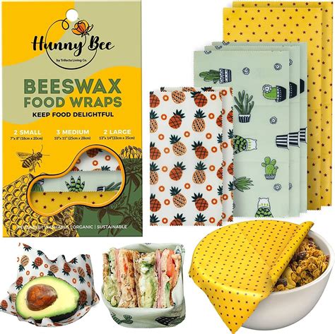 Buy Hunnybeee Beeswax Wrap 7 Packs Sustainable Products Beeswax