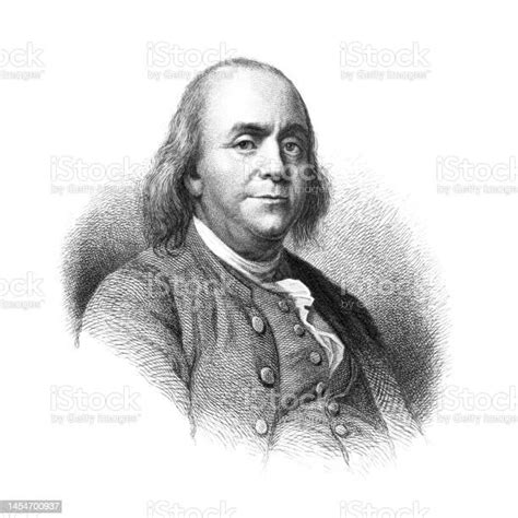 Benjamin Franklin Illustration Engraving 1894 Stock Illustration Download Image Now 18th