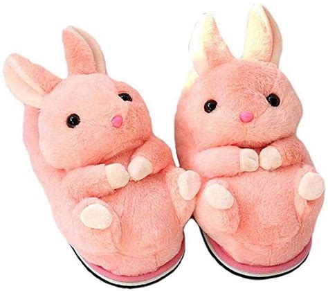 Womens Cute Animal Slippers Novelty Cozy Fuzzy Slippers Soft Plush