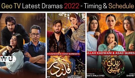 Geo Tv Dramas 2022 Timing And Schedule