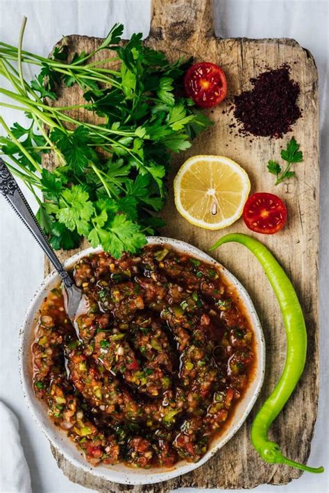Turkish Spicy Ezme Salad Recipe Turkish Recipes Spicy Salad