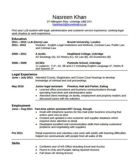 Example of how to list volunteer work and activities in a resume: Law Student Resume with No Legal Experience | williamson-ga.us